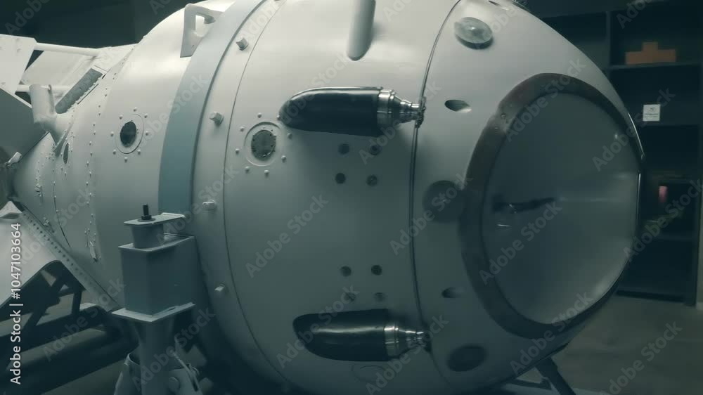 RDS-1 - the first Soviet aviation atomic bomb was a implosion type with plutonium. Shot in motion