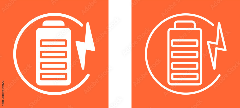 Charge Battery Vector Icon Charge Battery Vector Icon