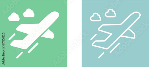 Flight Takeoff Vector Icon