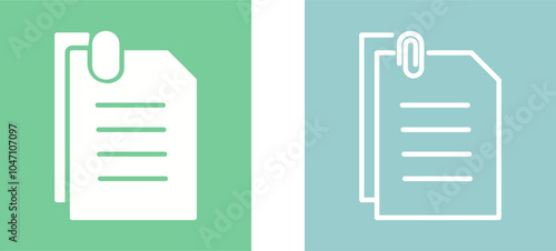 Attached Documents Vector Icon