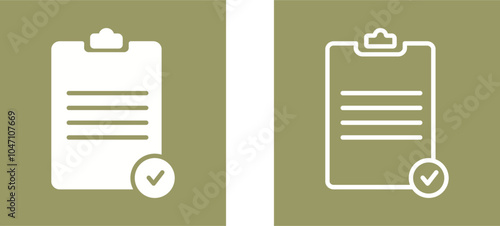 Registered Document Vector Icon