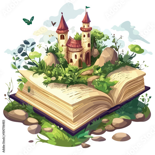 Creative Cartoon Design Illustration for World Book Day Celebration