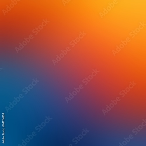 Orange blue blur gradient abstraact simple background.