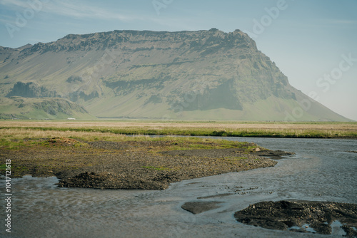 Lomagnupur a Mountain on the South Coast of Iceland photo