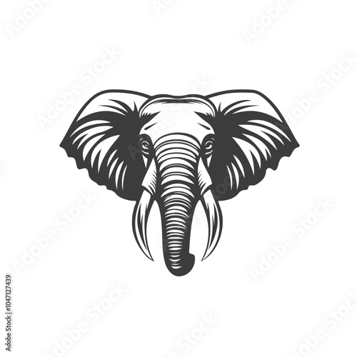Wallpaper Mural Elegant Elephant Head Vector Logo Design Template Torontodigital.ca