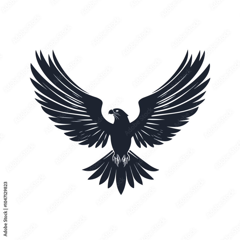 Obraz premium Falcon Wings Logo Design Template Vector Illustration