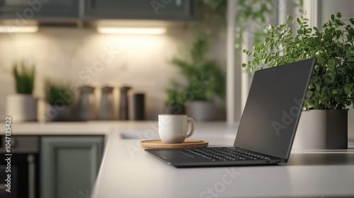 The Laptop and Coffee Setup