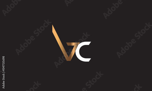 VC, CV, C, V Abstract Letters Logo Monogram
