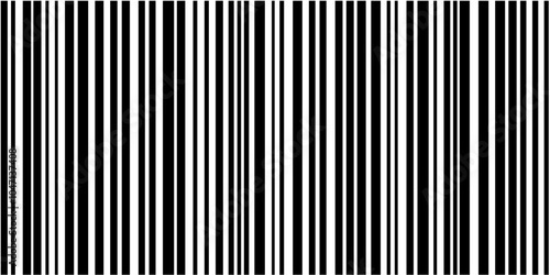 Minimalist barcode pattern featuring alternating line thickness