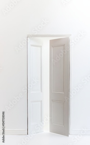 Wallpaper Mural Elegant white doors in a modern interior Torontodigital.ca