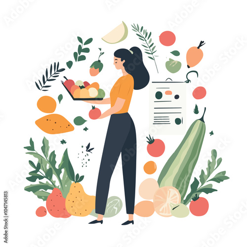 Fresh Organic Vegetable Eco Diet Plan for Healthy Lifestyle