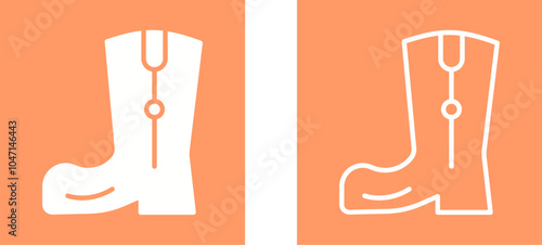 Cowboy Boot Vector Icon