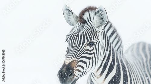 Wallpaper Mural Unique Zebras in Winter Landscape Torontodigital.ca