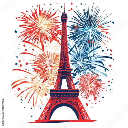 French Language Learning Illustration Card Banner or Poster Design