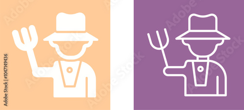 Farmer Vector Icon