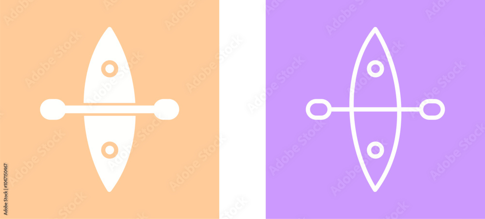 Kayak Vector Icon Kayak Vector Icon