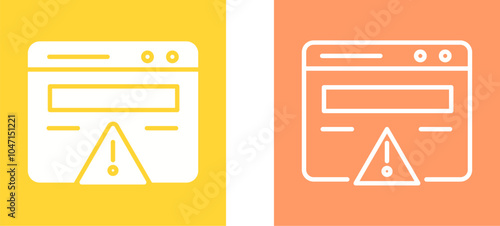 Web Error Vector Icon