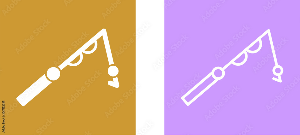 Fishing Pole Vector Icon Fishing Pole Vector Icon