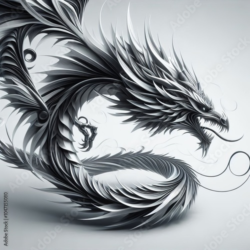 Dragon Sleek and modern dragon designs photo