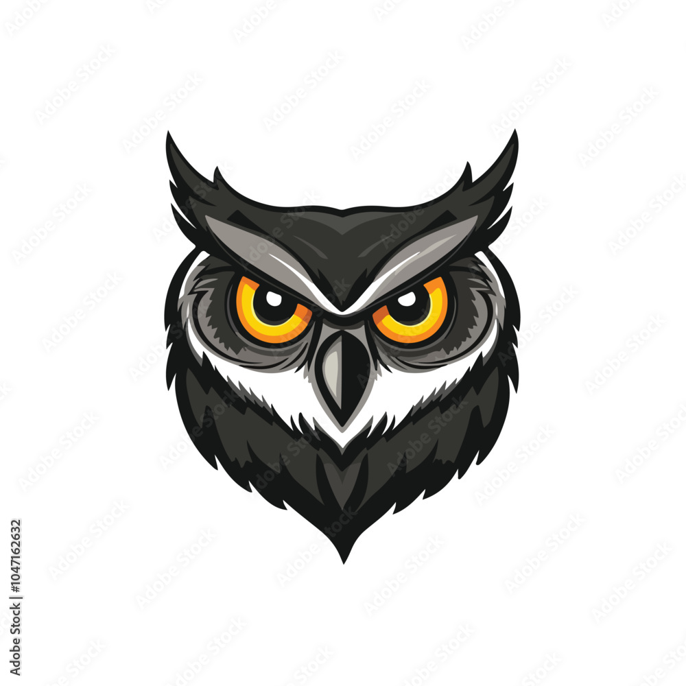 Modern Owl Head Vector Logo Design Template Modern Owl Head Vector Logo Design Template
