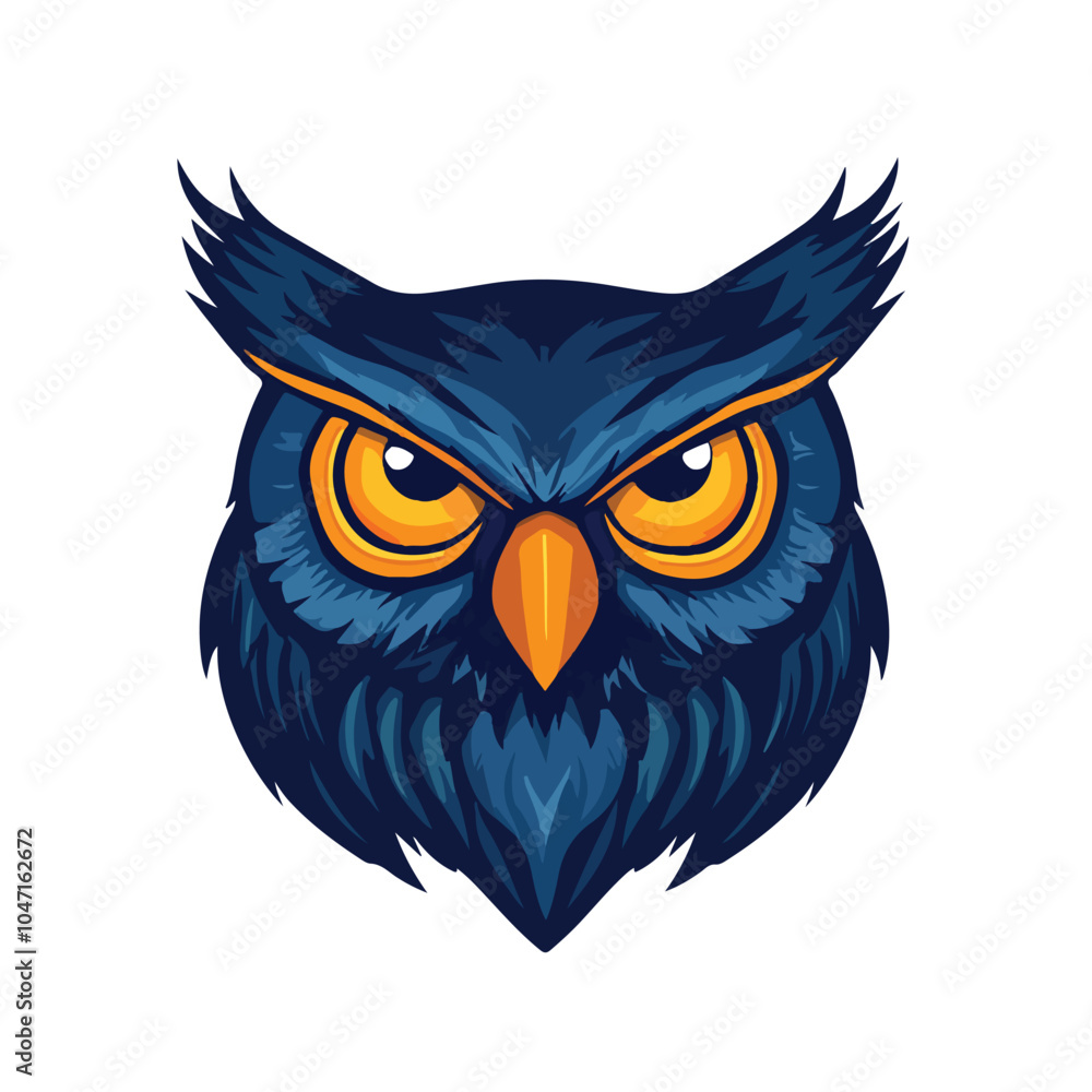 Modern Owl Head Vector Logo Design Template Modern Owl Head Vector Logo Design Template