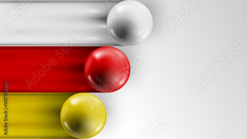 Background flag of South Ossetia graphic and label. Element of impact for the use you want to make of it.