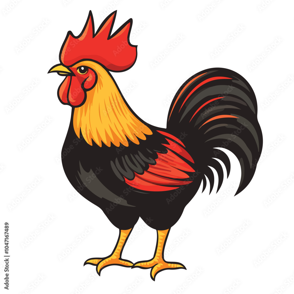 Fototapeta premium Modern Rooster Vector Logo Design Template for Branding and Marketing Materials