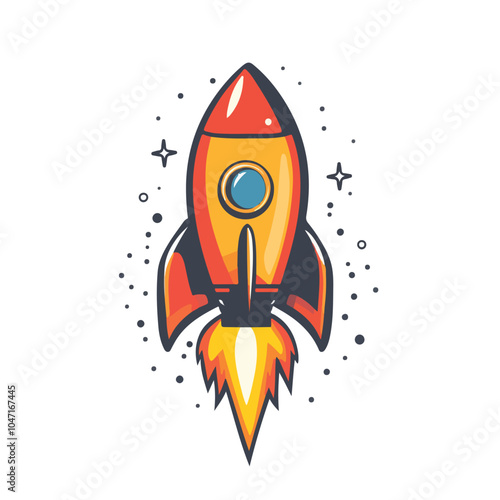 Modern Rocket Vector Logo Design Template for Businesses