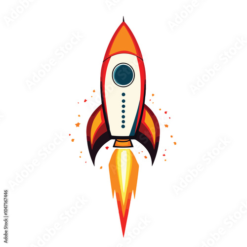 Modern Rocket Vector Logo Design Template for Businesses