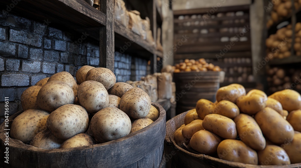 Russet, white potatoes next to sweet potatoes bulk for sale full screen Russet, white potatoes next to sweet potatoes bulk for sale full screen