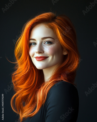 Wallpaper Mural Hairdresser Highlighting Client Transformation in Bright Setting Torontodigital.ca