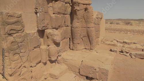 Sudan, Nubia, Naga, ruins of the central temple photo