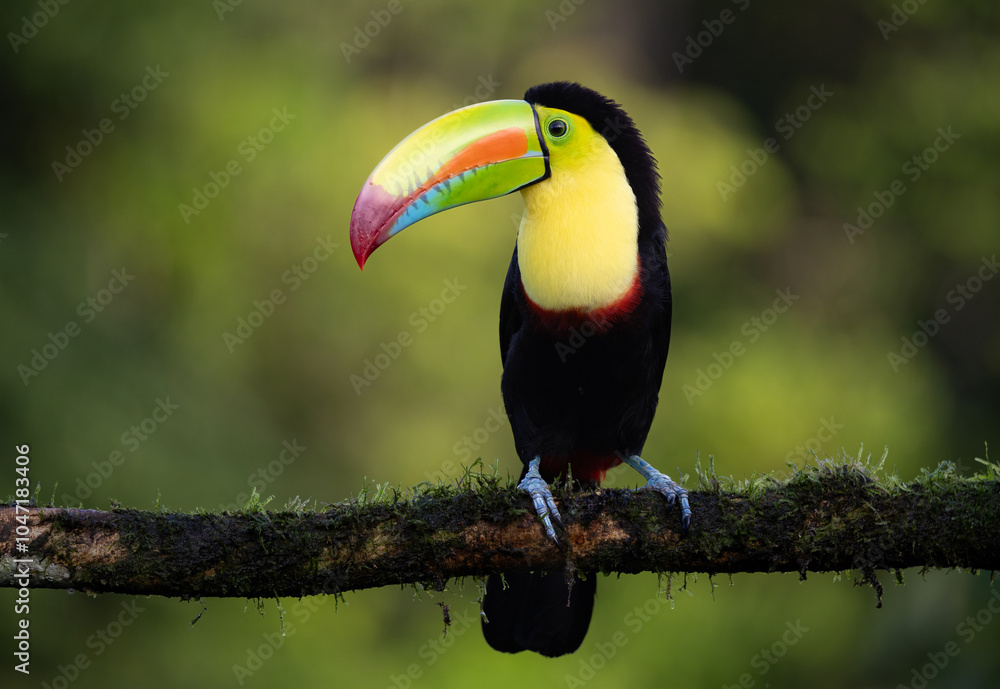 Obraz premium A toucan in the rainforest of Costa Rica