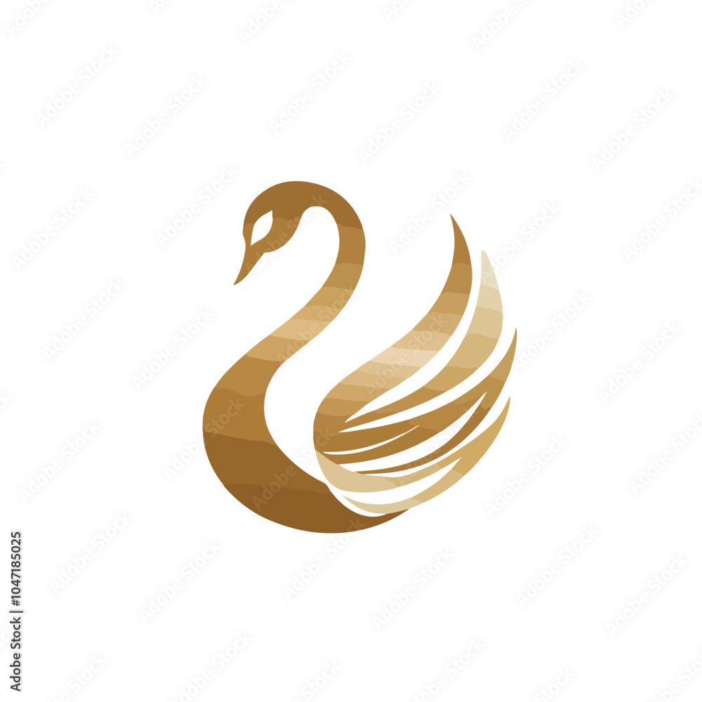 Elegant Swan Logo Design Template Vector Illustration Elegant Swan Logo Design Template Vector Illustration