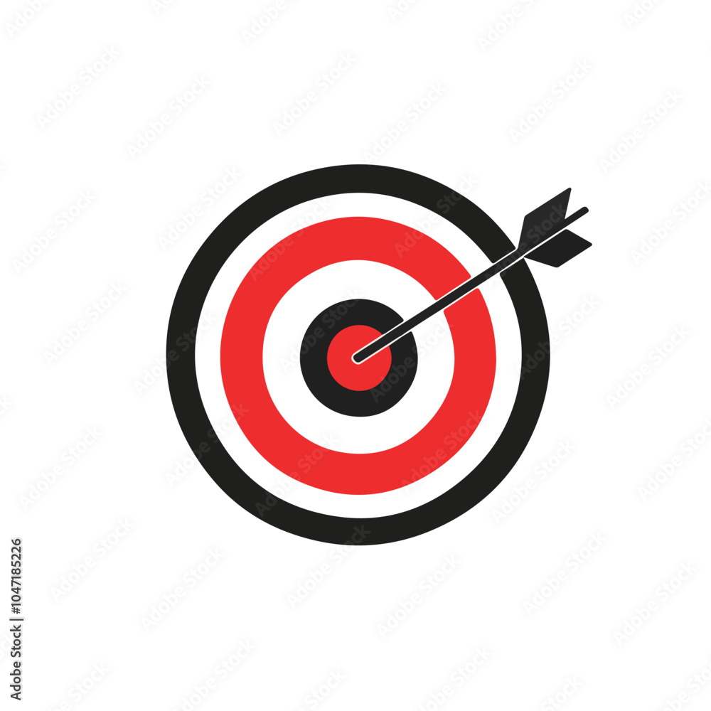 Target Vector Logo Design Template Illustration Target Vector Logo Design Template Illustration