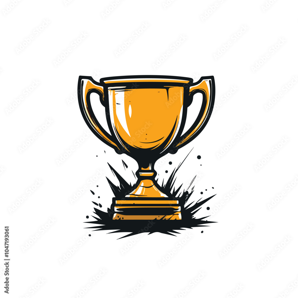 Elegant Trophy Cup Vector Logo Design Template Elegant Trophy Cup Vector Logo Design Template