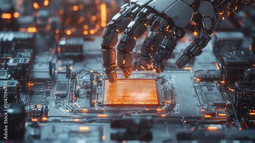 Artificial intelligence (AI), machine learning and modern computer technologies concepts. Business, Technology, Internet and network concept. Artificial intelligence (AI), machine learning and modern computer technologies concepts. Business, Technology, Internet and network concept.