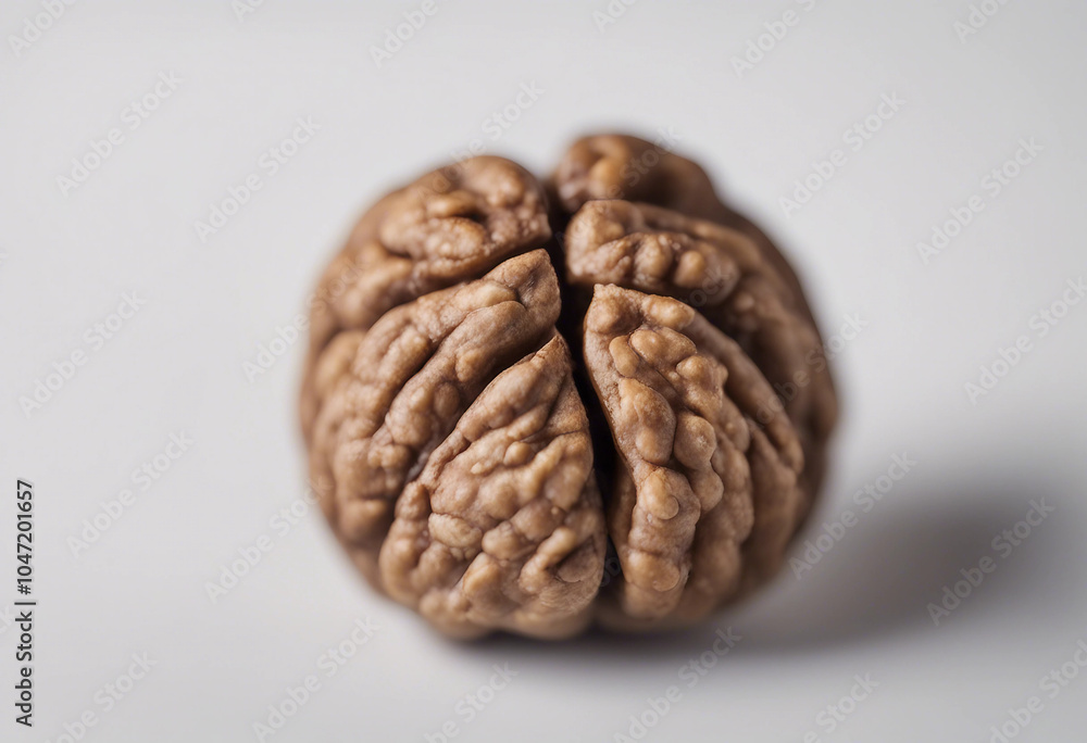 Walnut nut isolated on white background full depth of field Walnut nut isolated on white background full depth of field