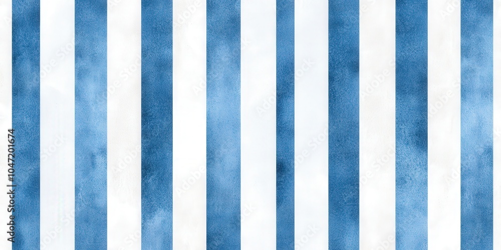 Watercolor Blue and White Stripe Seamless Pattern Background Watercolor Blue and White Stripe Seamless Pattern Background