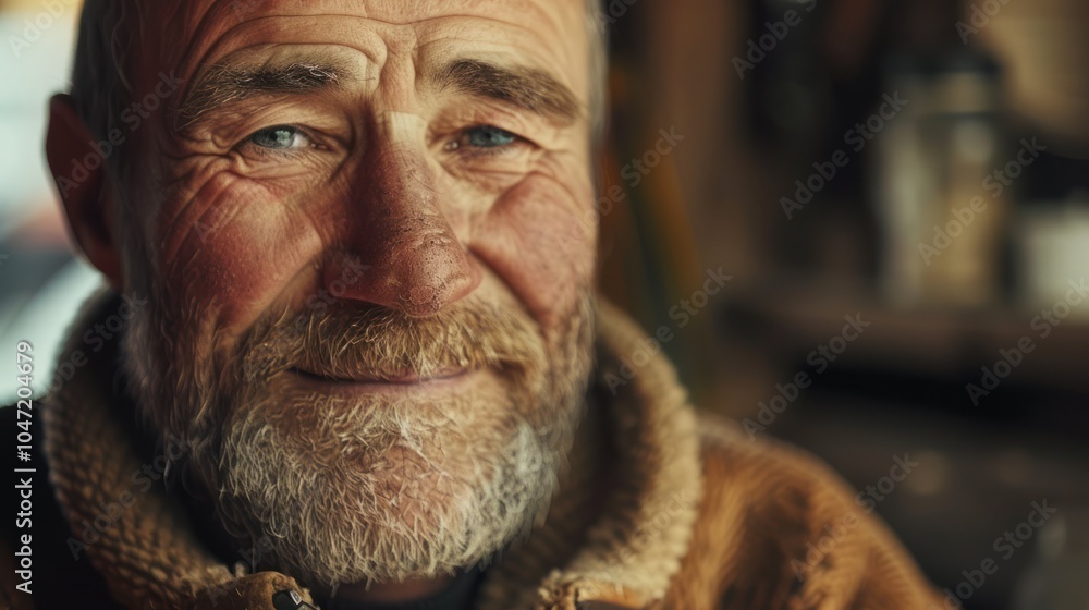 Close-up portrait of an elderly man with a white beard and mustache, looking directly at the camera. Close-up portrait of an elderly man with a white beard and mustache, looking directly at the camera.