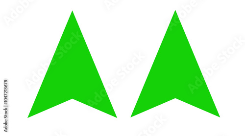 Green arrow icons set. Vector illustration.illustration curved arrow icons.Arrow sign icon set.