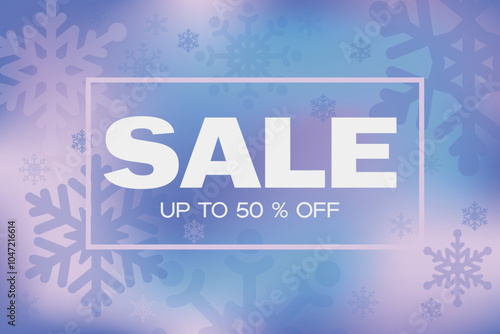 Abstract gradient banner about discounts and sales