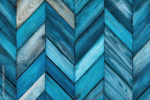 A close-up shot of a wooden wall featuring a distinctive chevron design