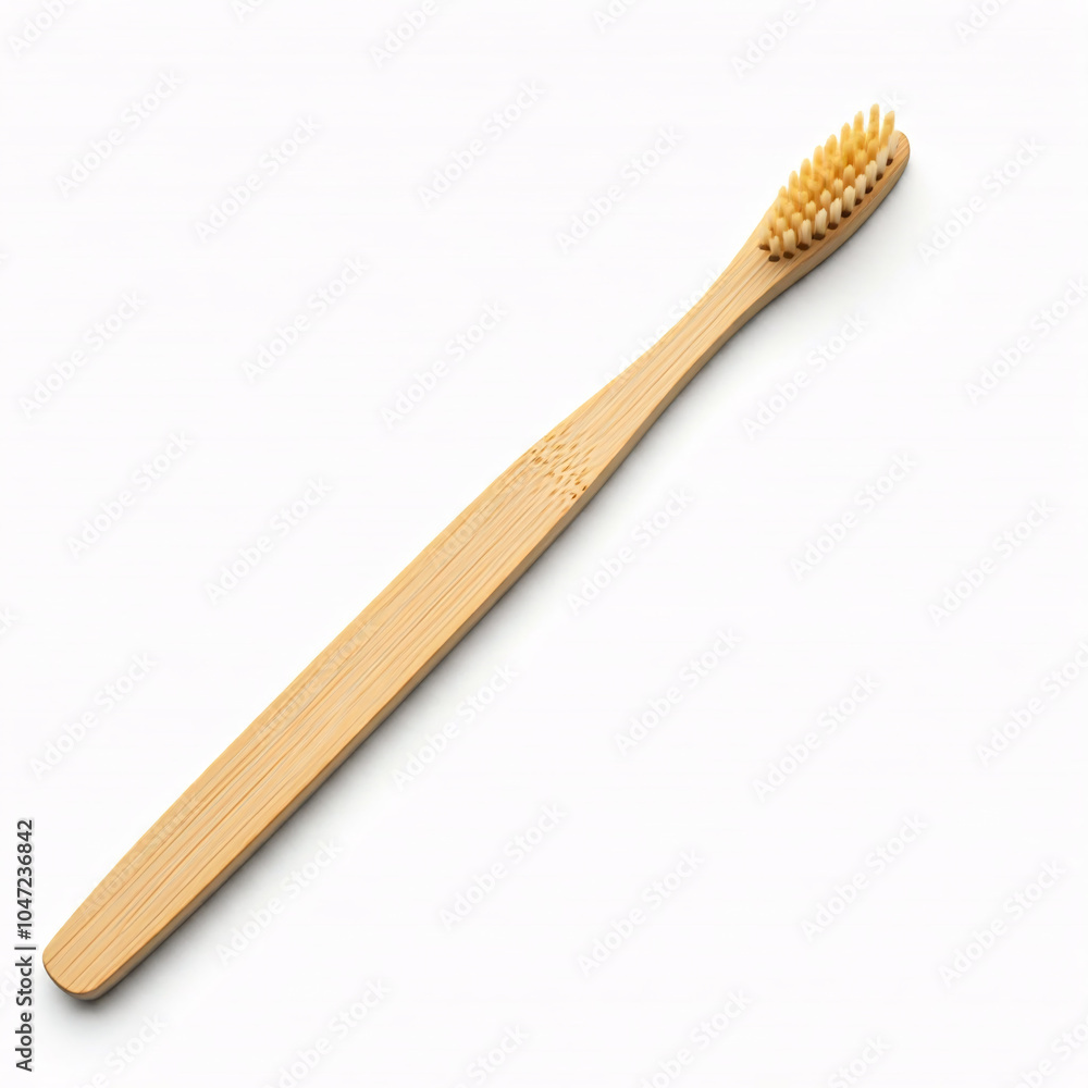 natural bamboo toothbrush on white background natural bamboo toothbrush on white background