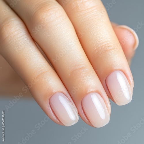 Elegant Japanese Woman's Hand with Polished Nails