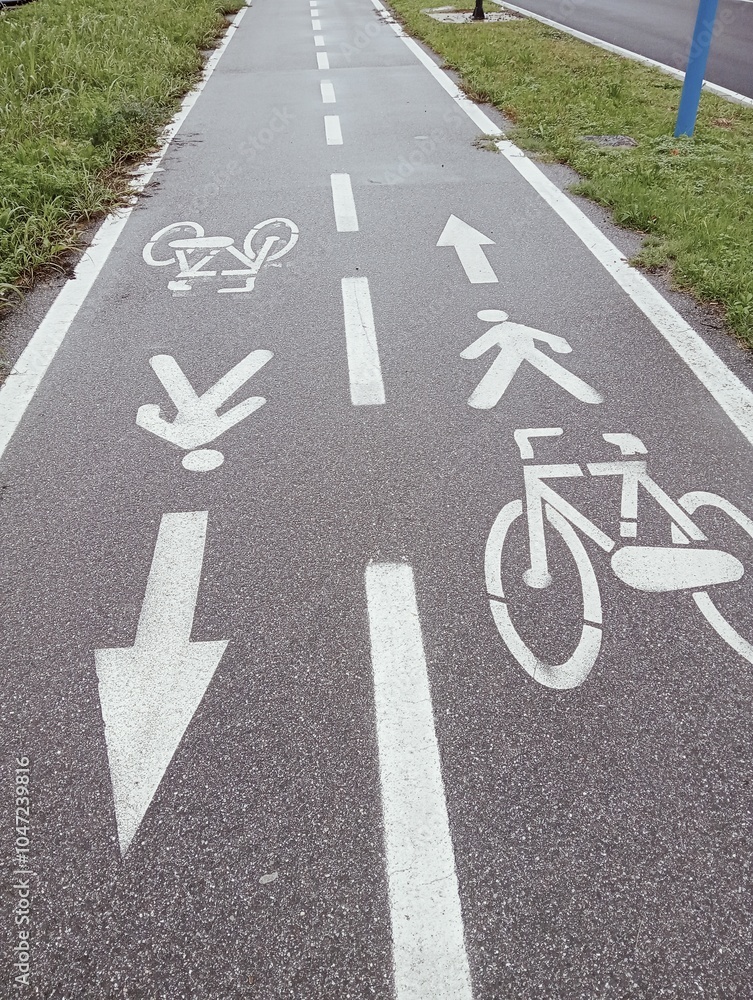 bicycle lane sign