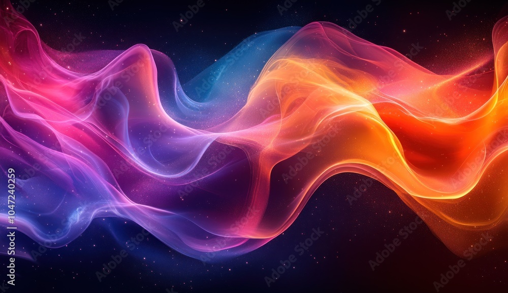 A vibrant, flowing abstract design with waves of color blending together. A vibrant, flowing abstract design with waves of color blending together.