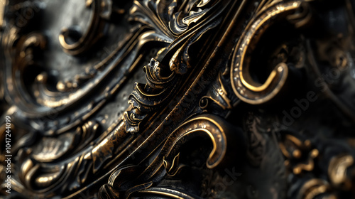 Textured and layered with precision, the ornate design's edges are finely embossed, professional color grading