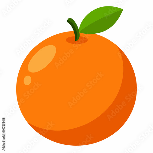 orange fruit vector illustration