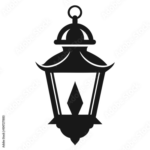 -eternal-lantern-- silhouette vector art illustration